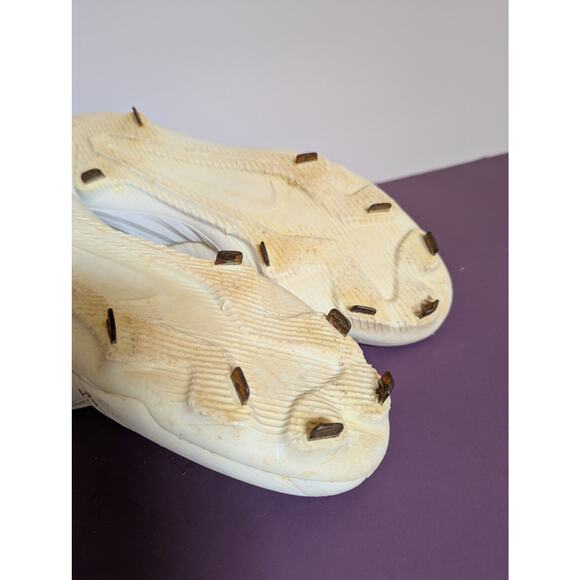 Nike Mike Trout White Baseball Cleats. Men's Size US 11. Metal studs. - Picture 7 of 8